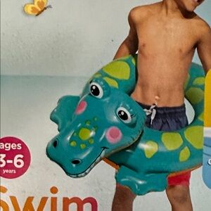 Intext NWT Swim Ring “Big Animal” Crocodile